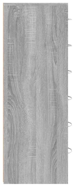 VidaXL 6 Fiókos Komód - Sonoma Szürke - 50x34x96 cm
