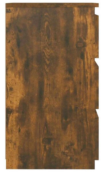 VidaXL 2 db füstös tölgyszínű szerelt fa éjjeliszekrény 40x35x62,5 cm