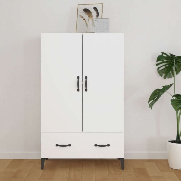 VidaXL fehér szerelt fa magasszekrény 70 x 31 x 115 cm