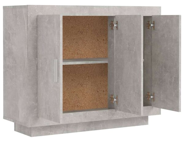 VidaXL Tálalóasztal - Betonszürke - 92x35x75 cm