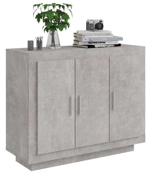 VidaXL Tálalóasztal - Betonszürke - 92x35x75 cm