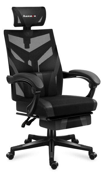 Astro 5.0 Black Gamer szék derékpárnával és lábtartóval - fekete