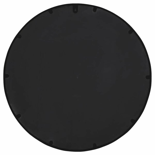 Kerek Fali Tükör - Fekete Vas - 60cm