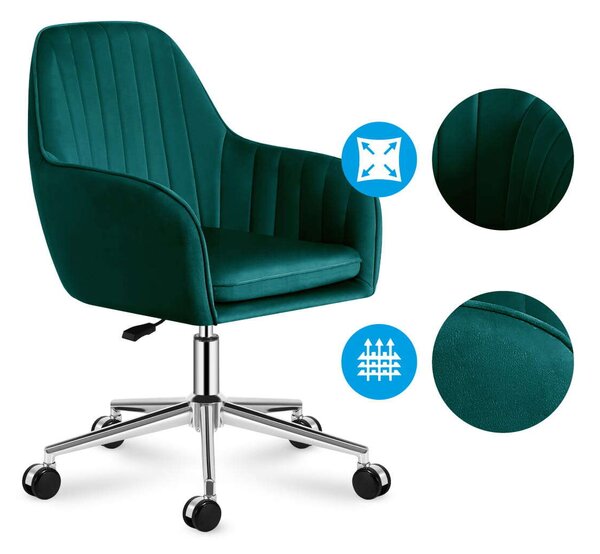 Comfort 5.2 velúr Irodai szék - zöld