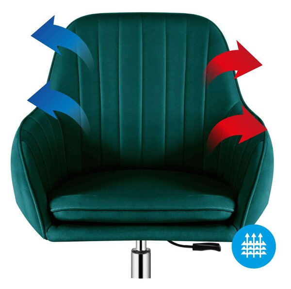Comfort 5.2 velúr Irodai szék - zöld