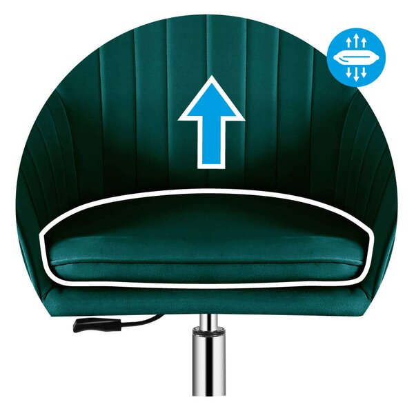 Comfort 5.2 velúr Irodai szék - zöld