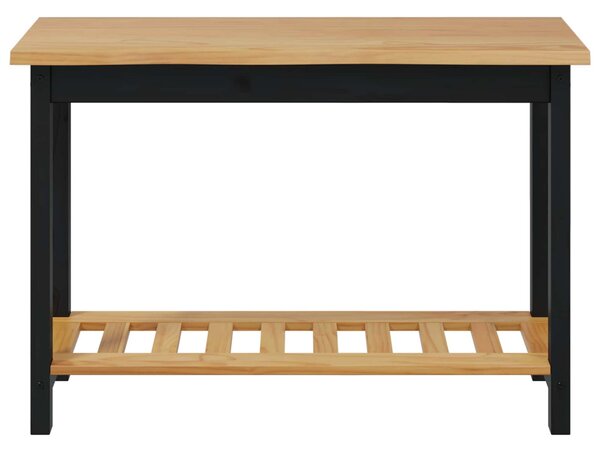 Konzolasztal EKAI Fekete 112 x 35 x 76 cm Tömör Fenyőfa