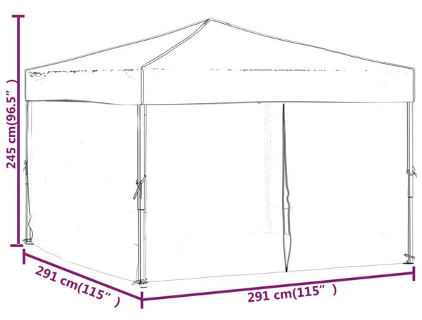VidaXL Összecsukható Sátor - 3x3m - Tópszín