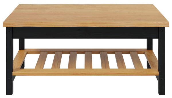 Dohányzóasztal EKAI Fekete 100 x 60 x 45,5 cm Tömör Fenyőfa