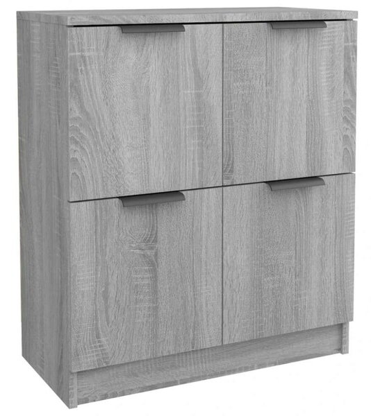 VidaXL Tálalószekrény Szett - Sonoma Szürke - 2 db - 60x30x70 cm