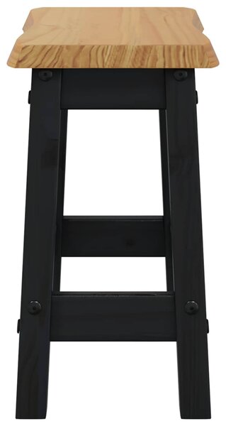Bárszék EKAI 2 pcs Fekete 40 x 29 x 45,5 cm Tömör Fenyőfa