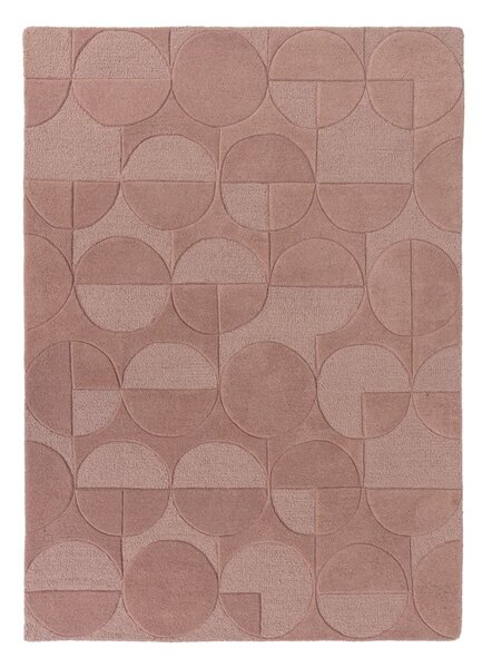 Gigi rózsaszín gyapjú szőnyeg, 120 x 170 cm - Flair Rugs