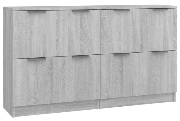 VidaXL Tálalószekrény Szett - Sonoma Szürke - 2 db - 60x30x70 cm