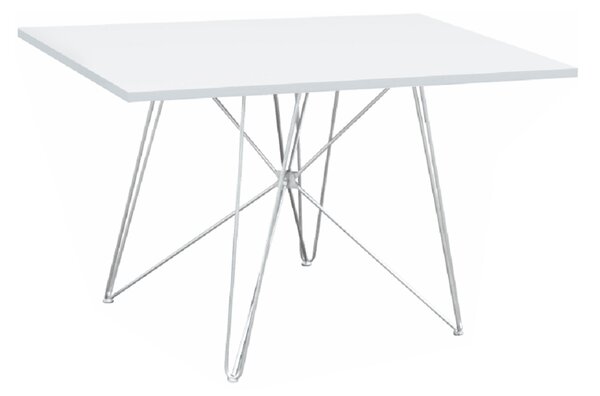 KONDELA Étkezőasztal MDF/fehér/HG fény, 120x80 cm, ARTEM