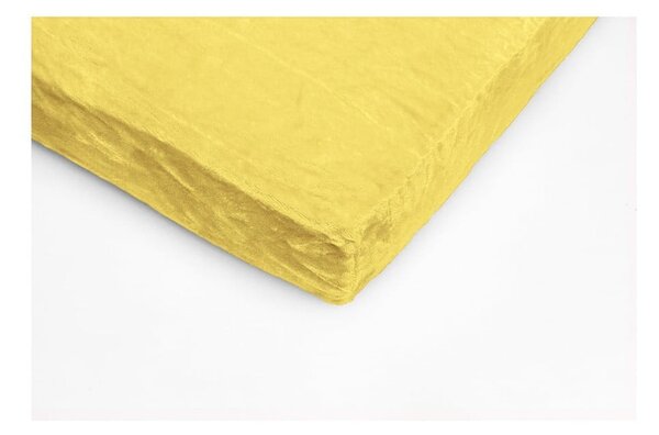 Sárga mikroplüss lepedő, 90 x 200 cm - My House