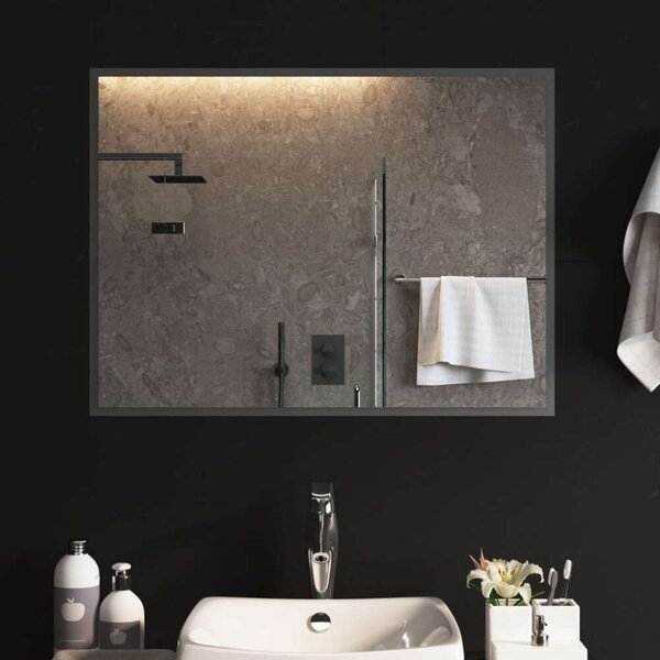 VidaXL LED-es fürdőszobatükör 80x60 cm