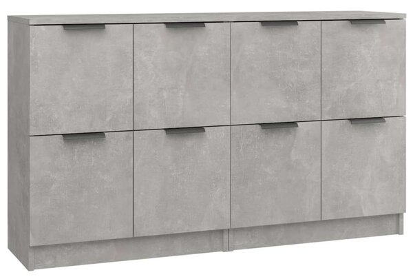 VidaXL 2 db fehér szerelt fa tálalóasztal 60 x 30 x 70 cm