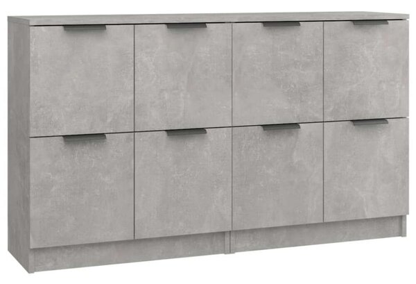 VidaXL 2 db fehér szerelt fa tálalóasztal 60 x 30 x 70 cm