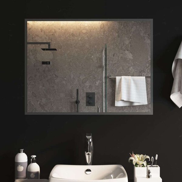 VidaXL LED-es fürdőszobatükör 80x60 cm