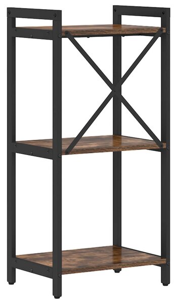 Könyvespolc 40 x 30 x 85 cm Szerelt Fa Füstölt tölgy