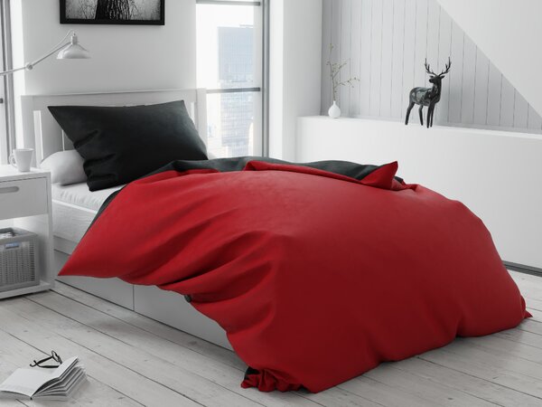 Duo piros pamut ágyneműhuzat