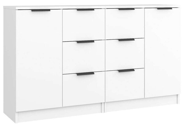 VidaXL Fehér Tálalószekrény Szett - 2 db - 60x30x70 cm