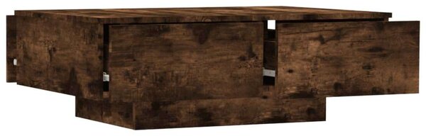 VidaXL Dohányzóasztal - Füstös Tölgy - 90x60x31 cm