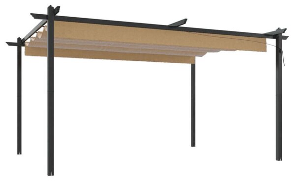 VidaXL Kerti Pavilon - Behúzható Tető - 4x3m