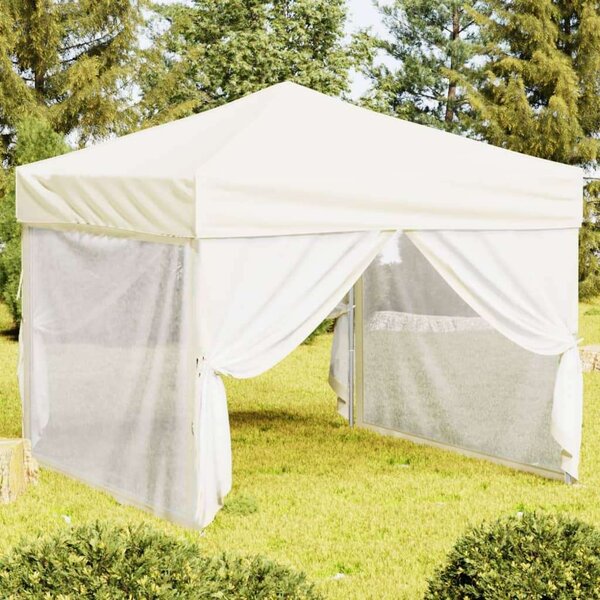 VidaXL Összecsukható Sátor - 3x3m, Krémszín