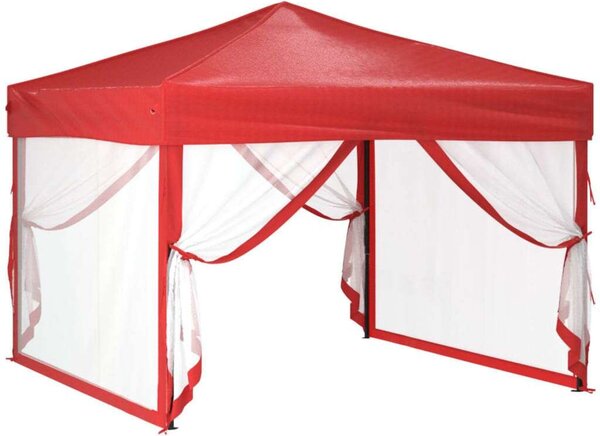VidaXL Rendezvénysátor 3x3m, Piros