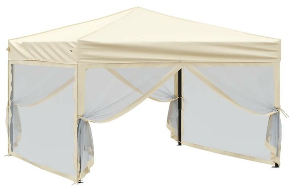 VidaXL Összecsukható Sátor - 3x3m, Krémszín