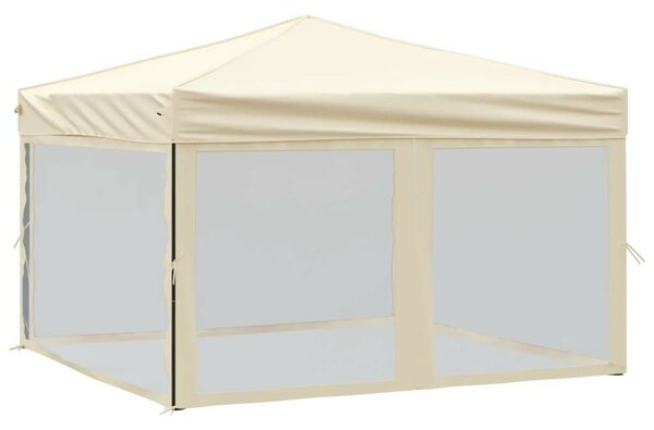 VidaXL Összecsukható Sátor - 3x3m, Krémszín