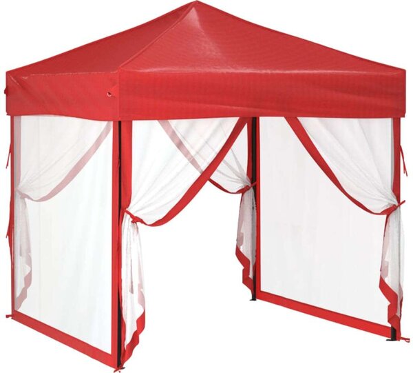 VidaXL Rendezvénysátor 2x2m, Piros
