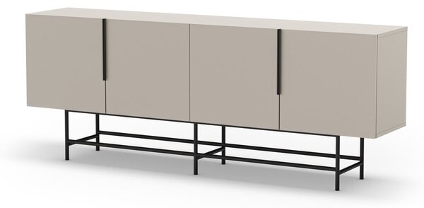 Krémszínű alacsony komód 200x77,5 cm Eldia – Marckeric