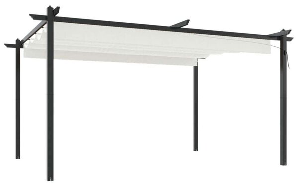VidaXL Kerti Pavilon - Behúzható Tető - 4x3m