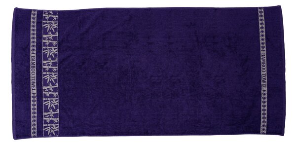 Bambusz törölköző BAMBOO 50x90 cm lila, 70% bambuszszál | 30% pamut