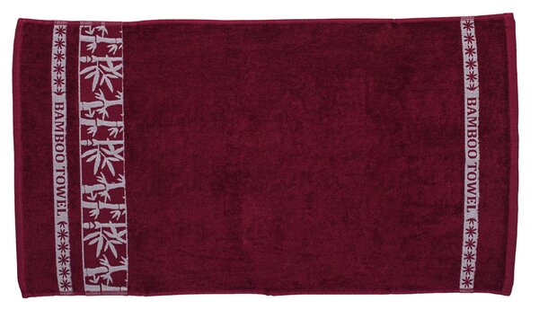 Bambusz törölköző BAMBOO 70x140 cm bordó, 70% bambusz | 30% pamut