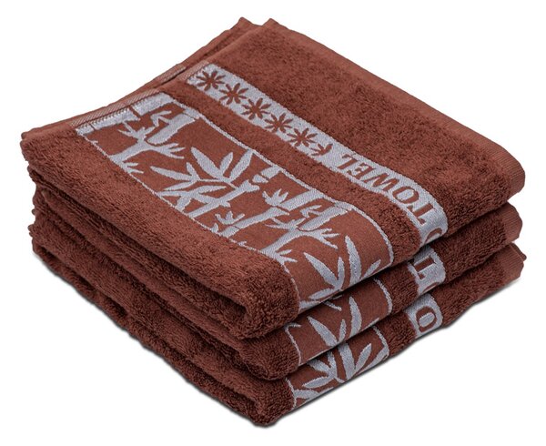 Bambusz törölköző BAMBOO 70x140 cm barna, 70% bambusz | 30% pamut