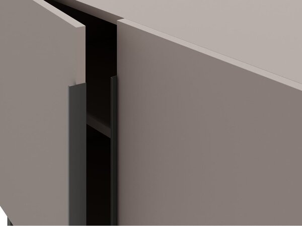 Szürke-bézs alacsony komód 200x80 cm Titan – Marckeric