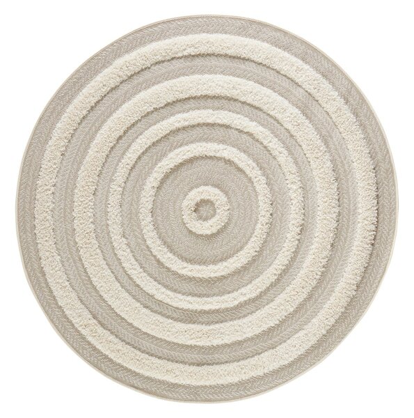 Handira Circle krémszínű szőnyeg, ⌀ 160 cm - Mint Rugs