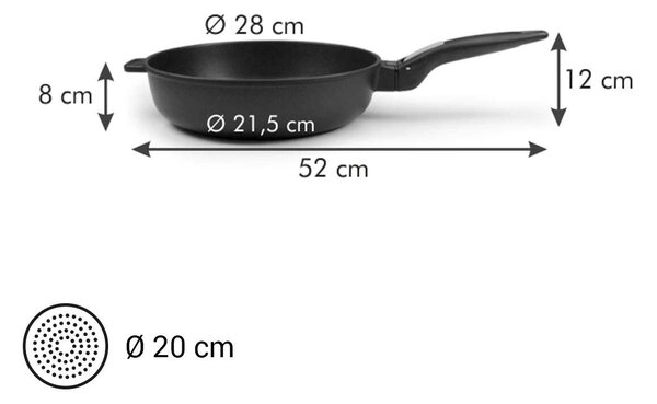 Tescoma Smart CLICK Mély serpenyő ø 28 cm