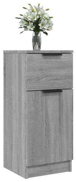 VidaXL 2 db szürke sonoma színű szerelt fa tálalószekrény 30x30x70 cm