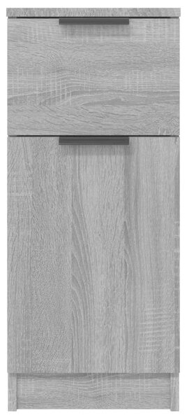 VidaXL 2 db szürke sonoma színű szerelt fa tálalószekrény 30x30x70 cm