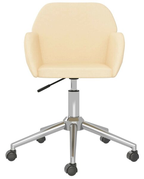 VidaXL Krémszínű Forgó Irodaszék