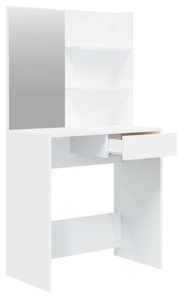 VidaXL Sminkasztal Tükörrel - Fehér - 74,5x40x141 cm