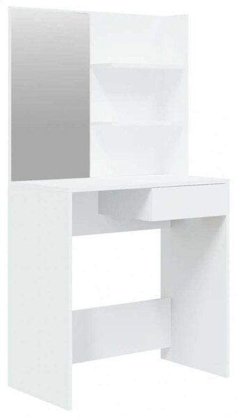 VidaXL Sminkasztal Tükörrel - Fehér - 74,5x40x141 cm