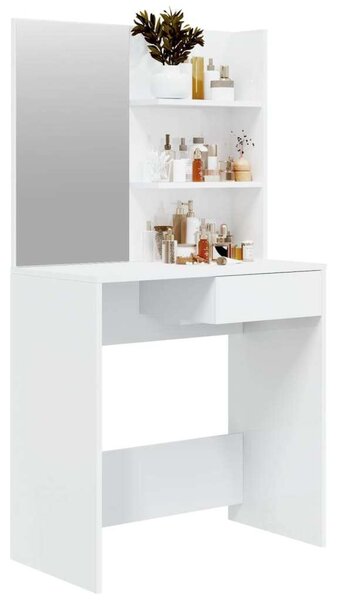 VidaXL Sminkasztal - Fehér - 74,5x40x141 cm
