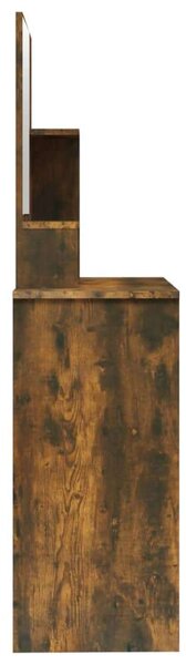 VidaXL Fésülködőasztal - Füstös Tölgy - 86,5x35x136 cm