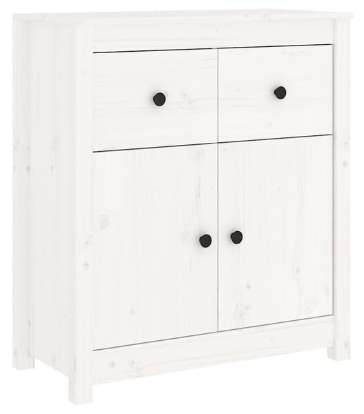VidaXL Fehér Fenyőfa Tálalószekrény - 70x35x80 cm