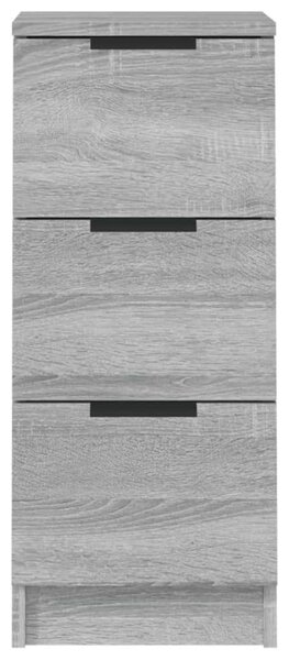 VidaXL 2 db szürke sonoma színű szerelt fa tálalószekrény 30x30x70 cm